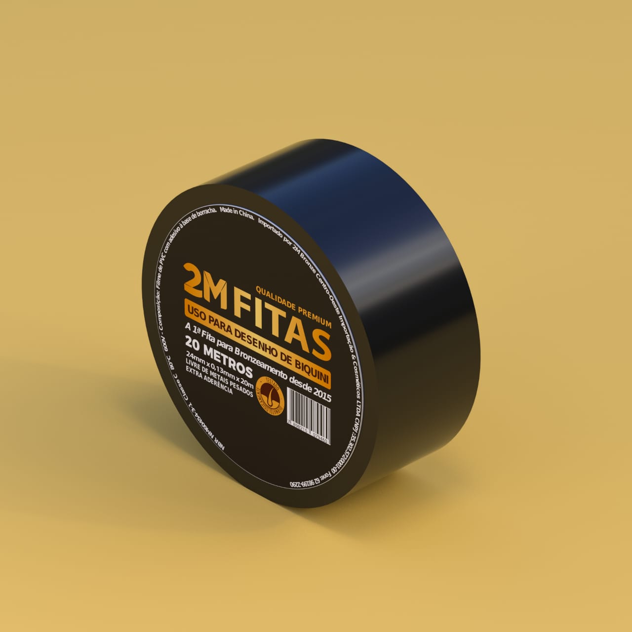 Fita 2M Preta 24mm