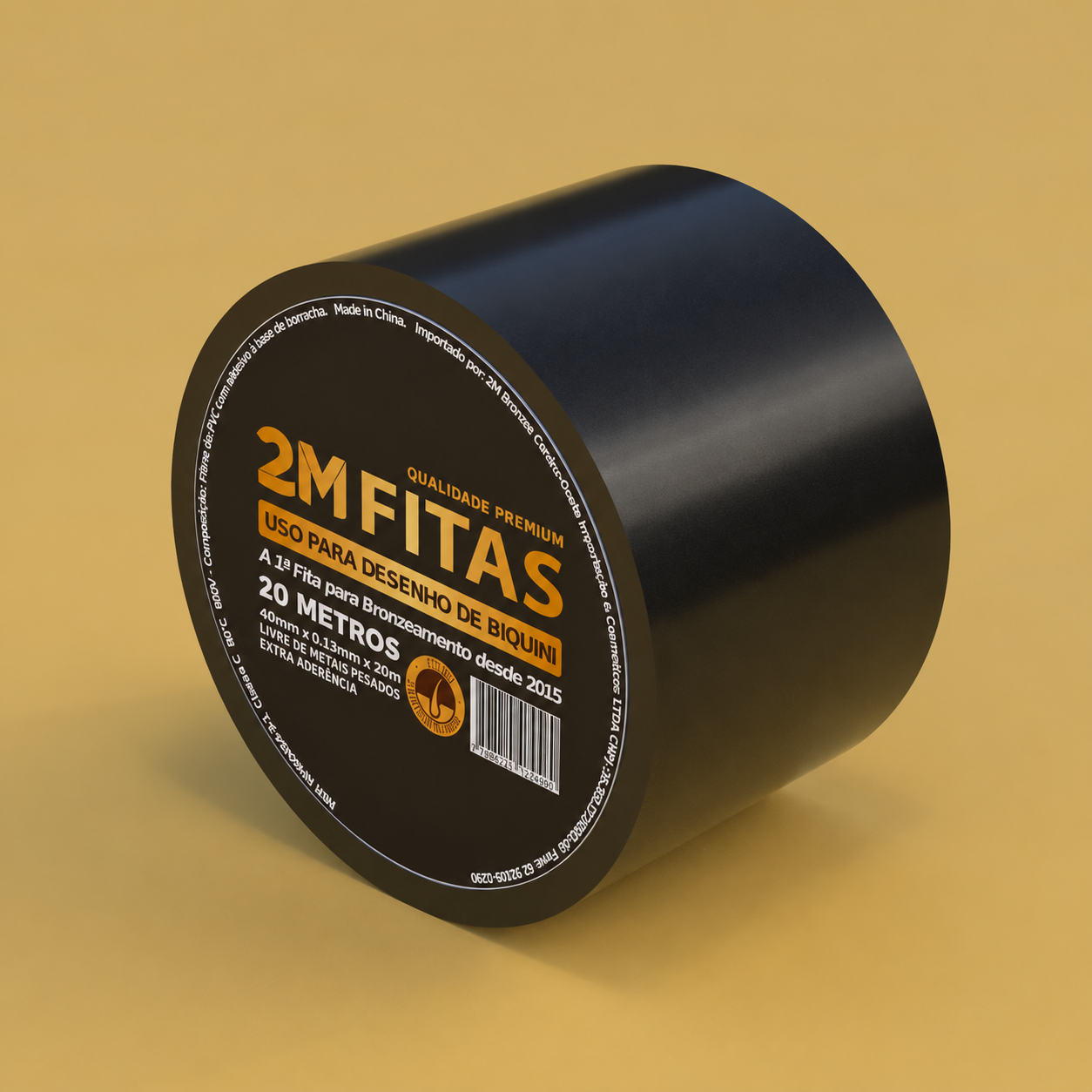 Fita 2M Preta 40mm