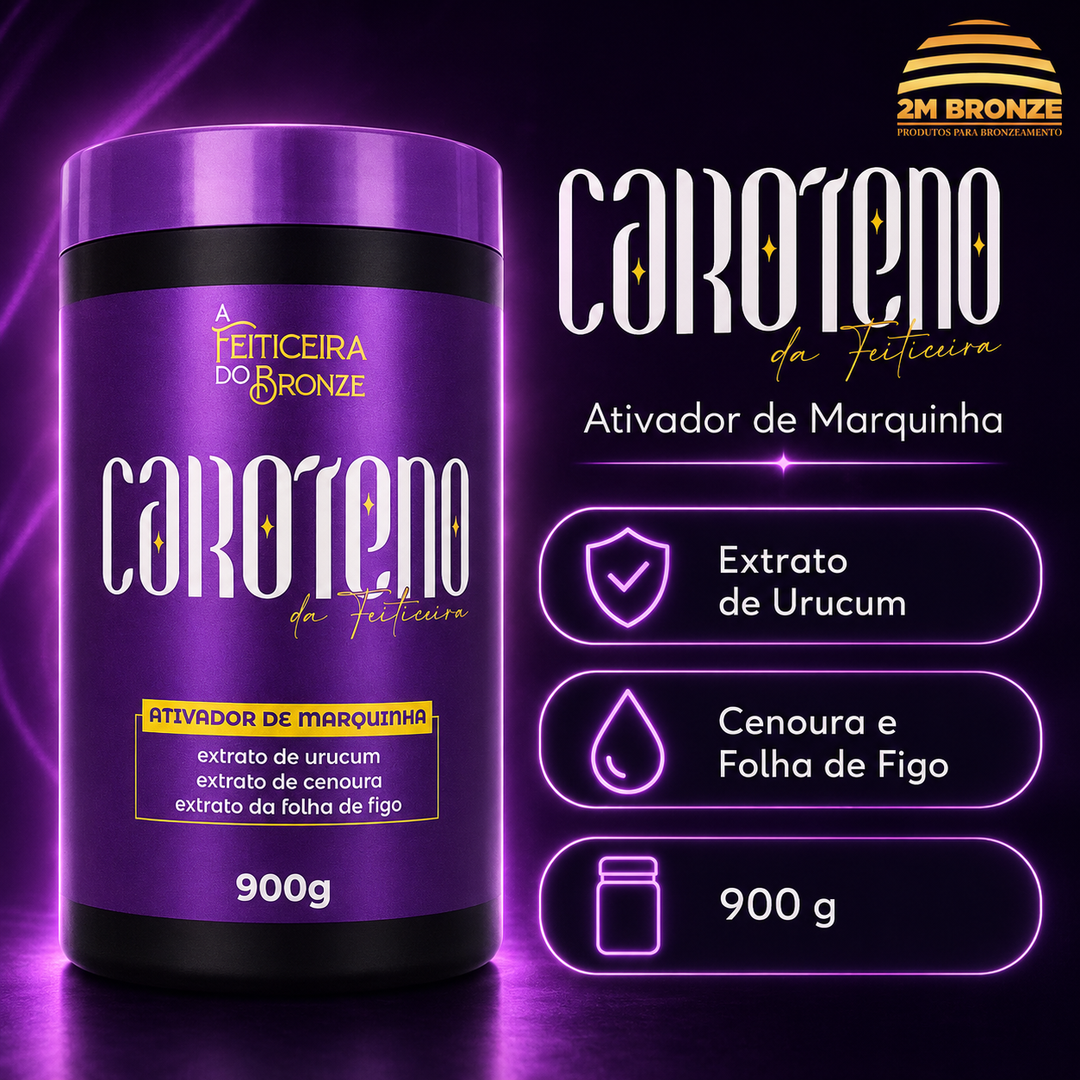 Feiticeira do Bronze Ativador Caroteno Rosa 900g