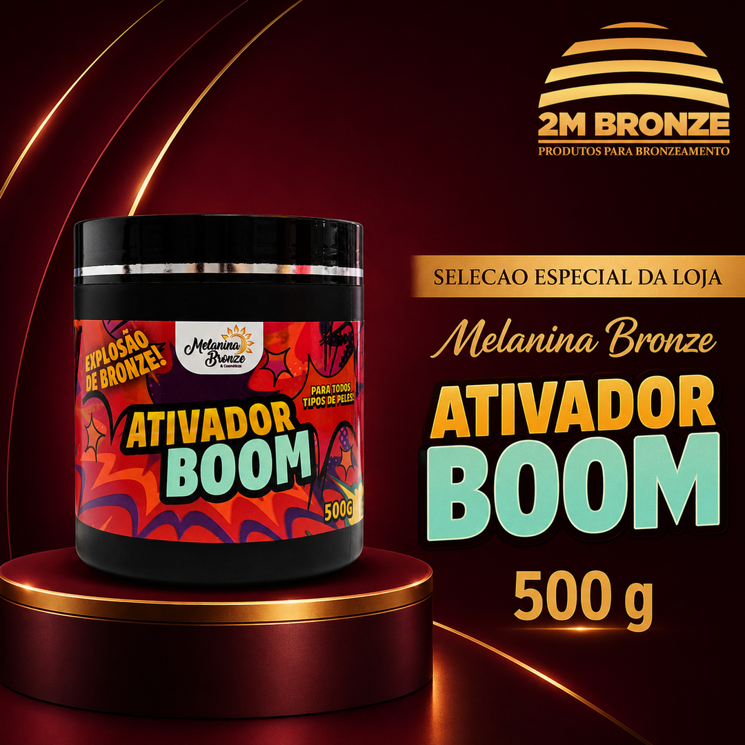 Melanina Bronze Ativador Boom 500g