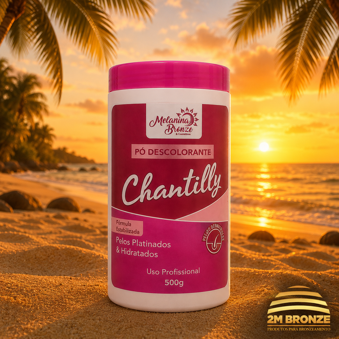 Melanina Bronze Pó Descolorante Chantilly 500g