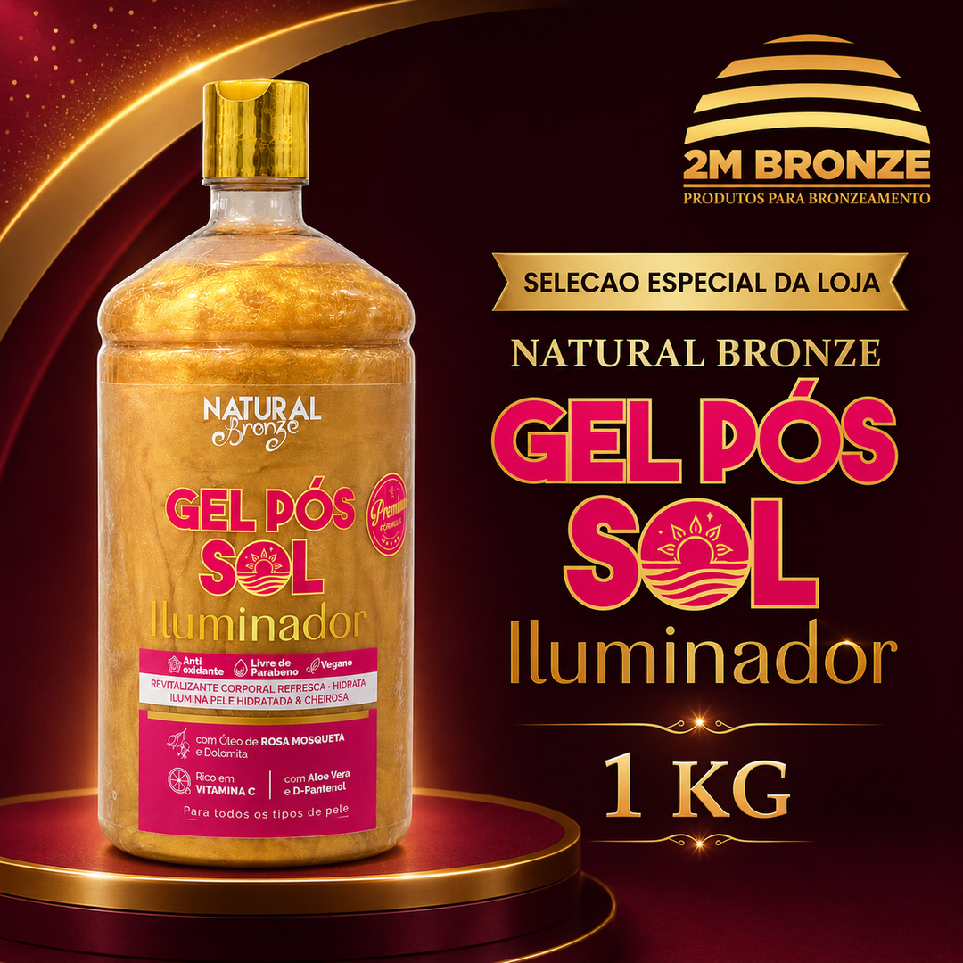Natural Bronze Gel Pós Sol Iluminador 1kg