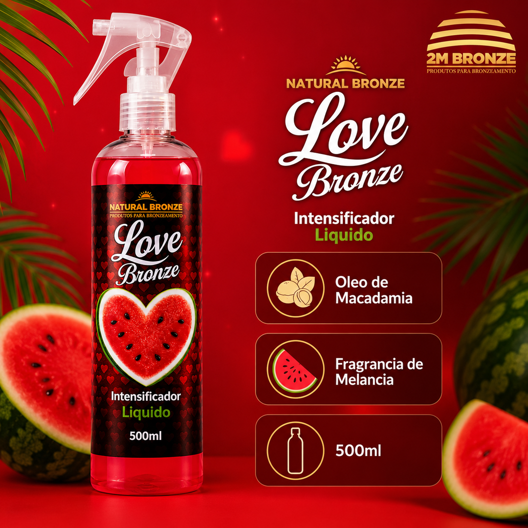 Natural Bronze Óleo Intensificador Bifásico Love Bronze 500ml