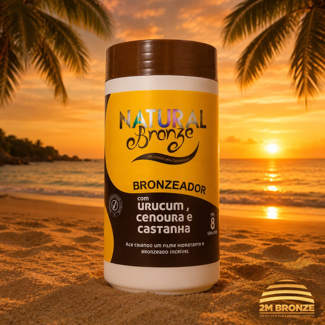 Natural Bronze Parafina Urucum Cenoura e Castanha 1kg