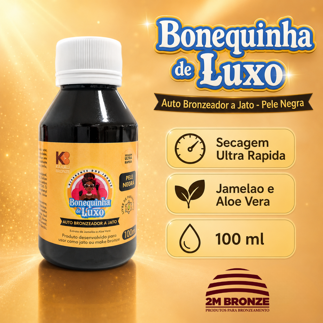 Kakau Bronze Autobronzeador Bonequinha de Luxo Pele Negra