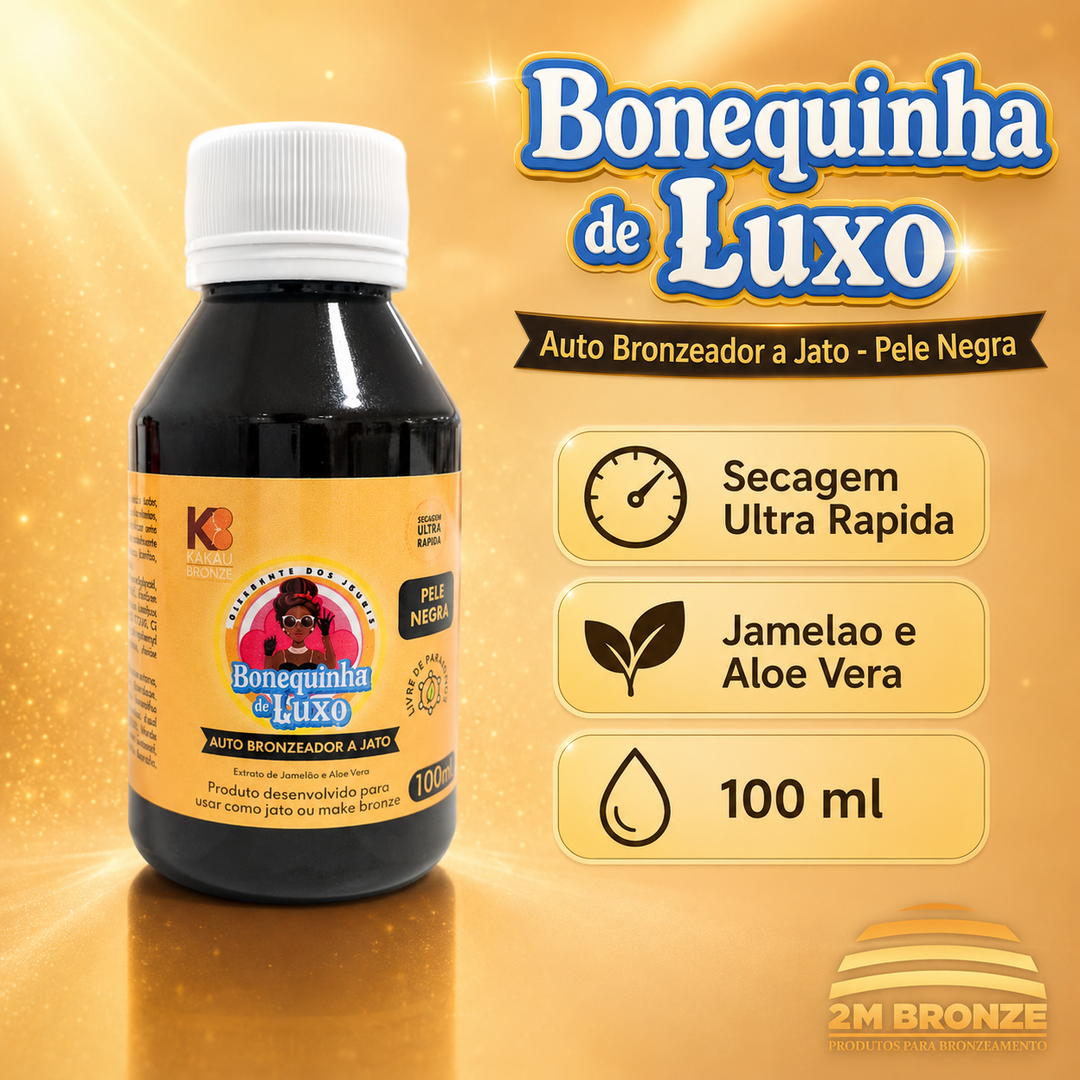 Kakau Bronze Autobronzeador Bonequinha de Luxo Pele Negra 1L