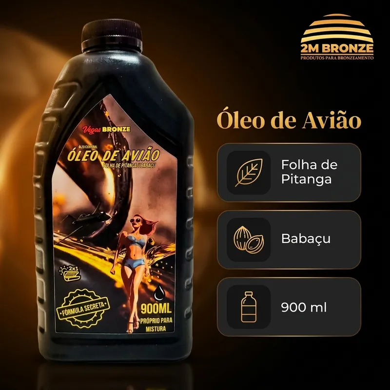 Vegas Bronze Óleo Corporal de Avião 900ml