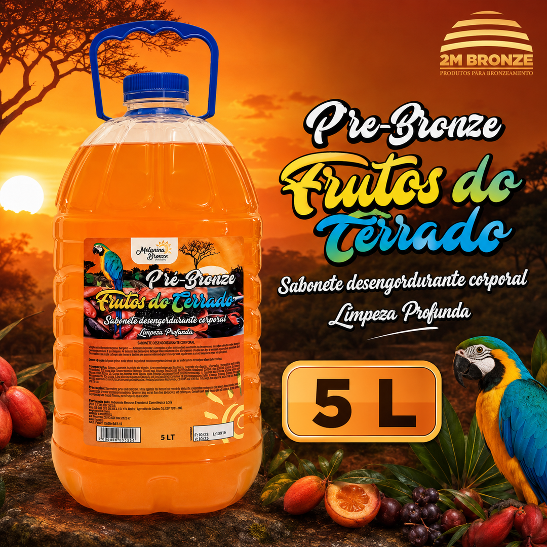 Melanina Bronze Sabonete Pré-Bronze 5l