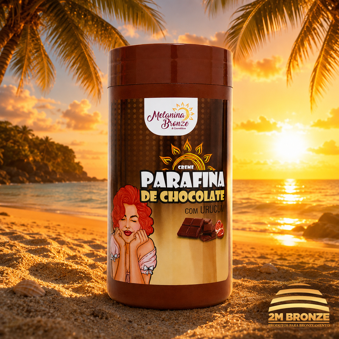 Melanina Bronze Parafina Chocolate com Urucum 930g