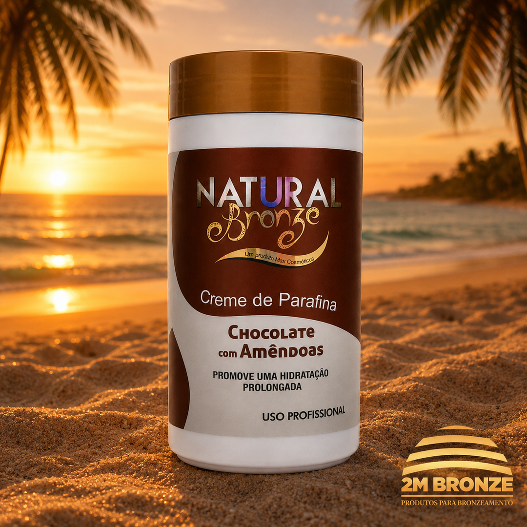 Natural Bronze Parafina Chocolate com Amêndoas 1kg