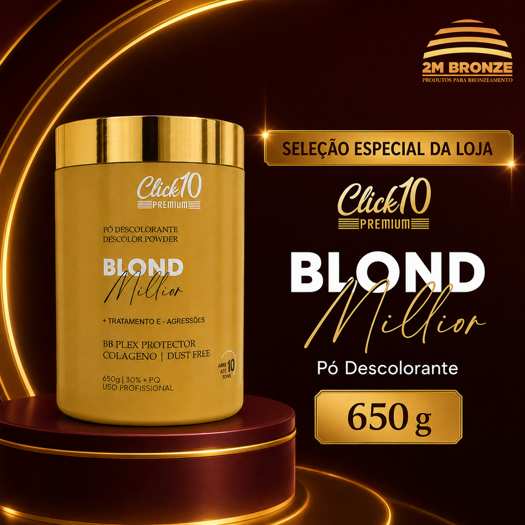 Click 10 Pó Descolorante Blond Millior 500g
